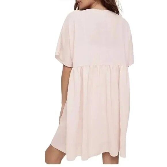 Wilfred Aritzia Women's Dress Babydoll Sz  XS Y2K Soft Girl Boho, Bohemian Pink - Picture 5 of 12